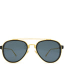 ルイヴィトン LOUIS VUITTON LV プレイ パイロット 55□22 Z1494U ブラック×ゴールド プラスチック GP サングラス ゴールド金具 黒 ティアドロップ