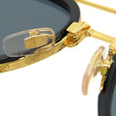 ルイヴィトン LOUIS VUITTON LV プレイ パイロット 55□22 Z1494U ブラック×ゴールド プラスチック GP サングラス ゴールド金具 黒 ティアドロップ