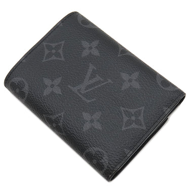 ルイヴィトン LOUIS VUITTON ヴィクター ウォレット M12598 モノグラムエクリプス モノグラムエクリプス 三つ折り財布 ガンメタル金具 黒 コンパクトウォレット