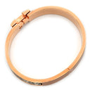 エルメス HERMES クリックH GM ピンクゴールド GP エナメル ブレスレット レオパード Hブレス クリッククラック