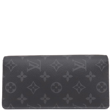 ルイヴィトン LOUIS VUITTON ポルトフォイユ ブラザ M61697 モノグラムエクリプス モノグラムエクリプスキャンバス 長財布 ガンメタル金具 黒 二つ折り