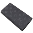 ルイヴィトン LOUIS VUITTON ポルトフォイユ ブラザ M61697 モノグラムエクリプス モノグラムエクリプスキャンバス 長財布 ガンメタル金具 黒 二つ折り