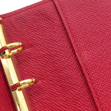 ルイヴィトン LOUIS VUITTON アジェンダPM R21023 モノグラムチェリー モノグラムチェリーキャンバス 手帳カバー ゴールド金具 茶 赤 システム手帳 ダイアリー スケジュール帳 村上隆