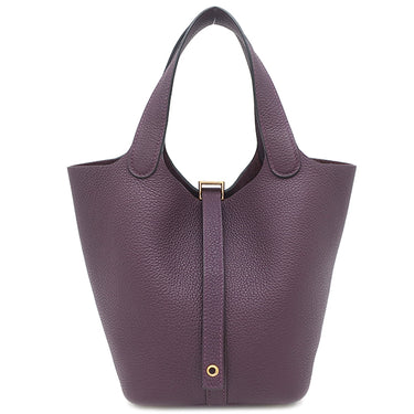 エルメス HERMES ピコタンロックPM カシス トリヨンモーリス ハンドバッグ ゴールド金具 紫
