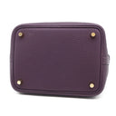 エルメス HERMES ピコタンロックPM カシス トリヨンモーリス ハンドバッグ ゴールド金具 紫