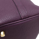 エルメス HERMES ピコタンロックPM カシス トリヨンモーリス ハンドバッグ ゴールド金具 紫