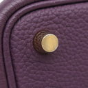 エルメス HERMES ピコタンロックPM カシス トリヨンモーリス ハンドバッグ ゴールド金具 紫