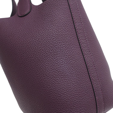 エルメス HERMES ピコタンロックPM カシス トリヨンモーリス ハンドバッグ ゴールド金具 紫