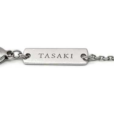 TASAKI TASAKI バランス シグネチャー ホワイトゴールド K18WG パール ネックレス あこやパール 750WG 真珠 18金 5粒 5P