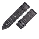 フランクミュラー FRANCK MULLER 純正 ロングアイランド 1000用 クロコバンド ブラック クロコダイル 腕時計パーツ 新品未使用 替え ベルト 22mm ブラック 黒 バネ棒