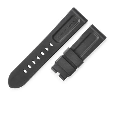 パネライ PANERAI 純正 ルミノール用 ラバーバンド ブラック ラバー 腕時計パーツ 未使用 替え ベルト ストラップ 尾錠用 予備 交換 スペア 24ｍｍ ブラック 黒