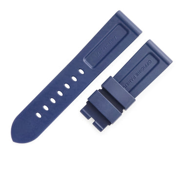 パネライ PANERAI 純正 ルミノール用 ラバーバンド ネイビー ラバー 腕時計パーツ 未使用 替え ベルト ストラップ 尾錠用 予備 交換 スペア 24ｍｍ ネイビー 紺