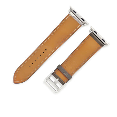 エルメス HERMES 純正 アップルウォッチ 44 45 46 49 mm用 エタン べトン レザー ステンレススチール 腕時計パーツ レザー ベルト 35ｍｍ 尾錠付き