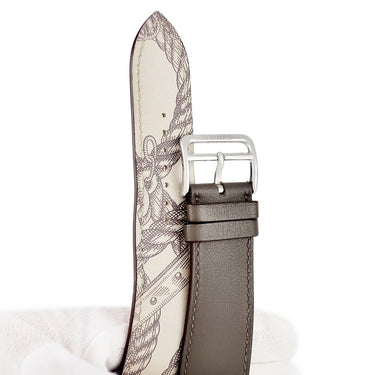 エルメス HERMES 純正 アップルウォッチ 44 45 46 49 mm用 エタン べトン レザー ステンレススチール 腕時計パーツ レザー ベルト 35ｍｍ 尾錠付き