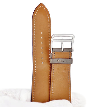 エルメス HERMES 純正 アップルウォッチ 44 45 46 49 mm用 エタン べトン レザー ステンレススチール 腕時計パーツ レザー ベルト 35ｍｍ 尾錠付き