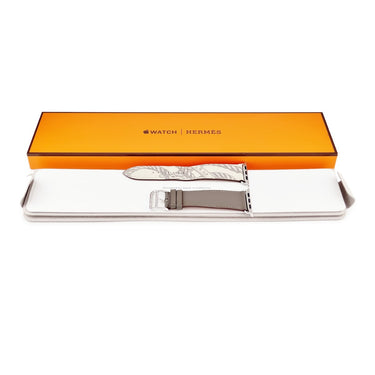 エルメス HERMES 純正 アップルウォッチ 44 45 46 49 mm用 エタン べトン レザー ステンレススチール 腕時計パーツ レザー ベルト 35ｍｍ 尾錠付き