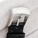 ルイヴィトン LOUIS VUITTON 純正 タンブール用 クロコバンド R15187 ブラック クロコダイル ステンレススチール 腕時計パーツ 替え ベルト 純正SS製尾錠付き 15mm ブラック 黒 艶