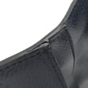 プラダ PRADA ロゴ バイカラー ブラック×ネイビー レザー 長財布 シルバー金具 黒 紺 カード入れ