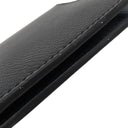 プラダ PRADA ロゴ バイカラー ブラック×ネイビー レザー 長財布 シルバー金具 黒 紺 カード入れ