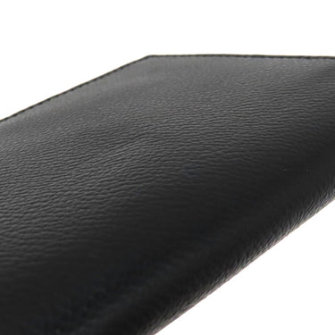 プラダ PRADA ロゴ バイカラー ブラック×ネイビー レザー 長財布 シルバー金具 黒 紺 カード入れ