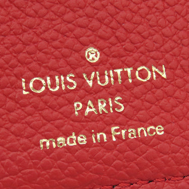ルイヴィトン LOUIS VUITTON ポルトフォイユ パラス コンパクト M67478 モノグラム×スリーズ モノグラムキャンバス トリヨンレザー 三つ折り財布 ゴールド金具 赤 茶