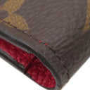 ルイヴィトン LOUIS VUITTON ポルトフォイユ パラス コンパクト M67478 モノグラム×スリーズ モノグラムキャンバス トリヨンレザー 三つ折り財布 ゴールド金具 赤 茶