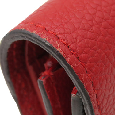 ルイヴィトン LOUIS VUITTON ポルトフォイユ パラス コンパクト M67478 モノグラム×スリーズ モノグラムキャンバス トリヨンレザー 三つ折り財布 ゴールド金具 赤 茶