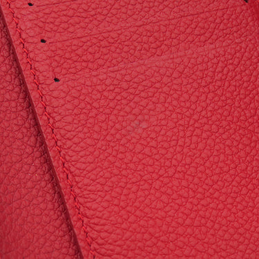 ルイヴィトン LOUIS VUITTON ポルトフォイユ パラス コンパクト M67478 モノグラム×スリーズ モノグラムキャンバス トリヨンレザー 三つ折り財布 ゴールド金具 赤 茶