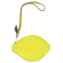 エルメス HERMES トゥッティ フルッティ ライム×カノピ シェーブル コインケース シルバー金具 黄色 緑 レモン フルーツモチーフ