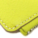 エルメス HERMES トゥッティ フルッティ ライム×カノピ シェーブル コインケース シルバー金具 黄色 緑 レモン フルーツモチーフ