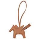 エルメス HERMES ロデオPM ペガサス ゴールド アニューミロ バッグチャーム 茶 ソーゴールド