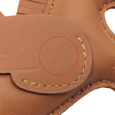 エルメス HERMES ロデオPM ペガサス ゴールド アニューミロ バッグチャーム 茶 ソーゴールド