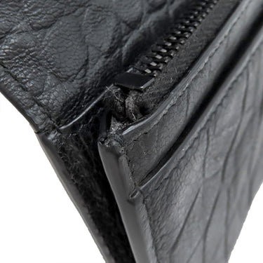 サンローラン SAINT LAURENT コンチネンタルウォレット カサンドラ 529981 ブラック カーフ 長財布 ブラック金具 黒 YSL