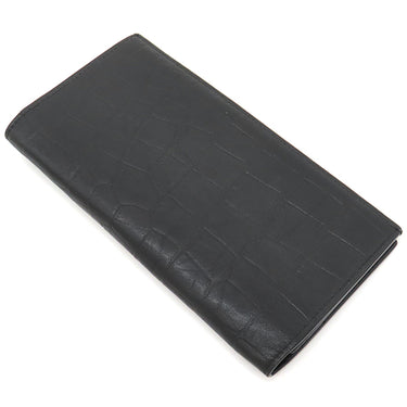 サンローラン SAINT LAURENT コンチネンタルウォレット カサンドラ 529981 ブラック カーフ 長財布 ブラック金具 黒 YSL