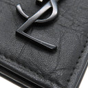 サンローラン SAINT LAURENT コンチネンタルウォレット カサンドラ 529981 ブラック カーフ 長財布 ブラック金具 黒 YSL