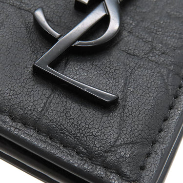 サンローラン SAINT LAURENT コンチネンタルウォレット カサンドラ 529981 ブラック カーフ 長財布 ブラック金具 黒 YSL