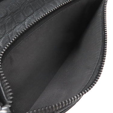 サンローラン SAINT LAURENT コンチネンタルウォレット カサンドラ 529981 ブラック カーフ 長財布 ブラック金具 黒 YSL