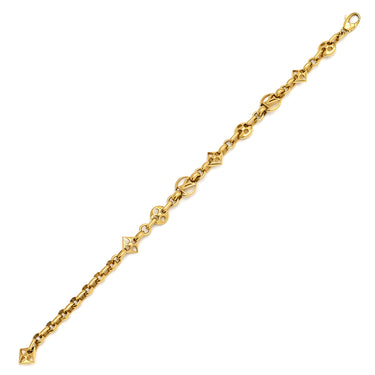 ルイヴィトン LOUIS VUITTON ブレスレット クレイジー イン ロック M00376 ゴールド GP ブレスレット LVサークル