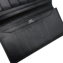 エルメス HERMES オオサカ ブラック ボックスカーフ 長財布 黒 二つ折り財布