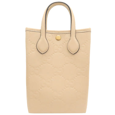 グッチ GUCCI GG スーパー ミニバッグ 790133 ベージュ レザー 2WAYバッグ ゴールド金具 ハンドバッグ ショルダー