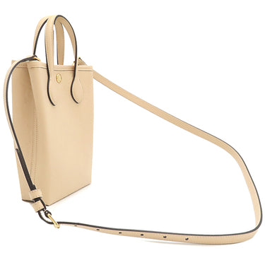 グッチ GUCCI GG スーパー ミニバッグ 790133 ベージュ レザー 2WAYバッグ ゴールド金具 ハンドバッグ ショルダー