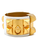 エルメス HERMES コリエドシアン プレス エプソン ホワイト ヴォーエプソン GP ブレスレット 白