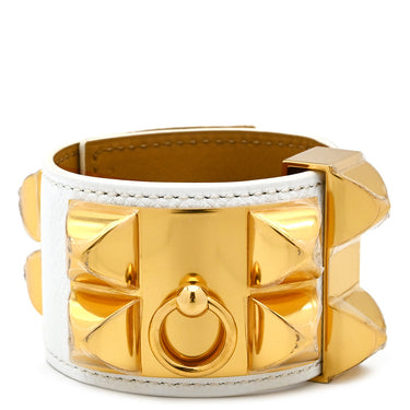 エルメス HERMES コリエドシアン プレス エプソン ホワイト ヴォーエプソン GP ブレスレット 白