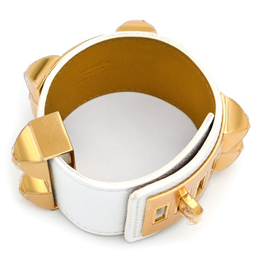 エルメス HERMES コリエドシアン プレス エプソン ホワイト ヴォーエプソン GP ブレスレット 白