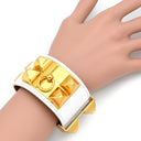 エルメス HERMES コリエドシアン プレス エプソン ホワイト ヴォーエプソン GP ブレスレット 白