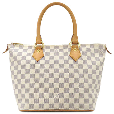 ルイヴィトン LOUIS VUITTON サレヤ PM N51186 ダミエアズール ダミエアズールキャンバス ハンドバッグ ゴールド金具 白 トートバッグ