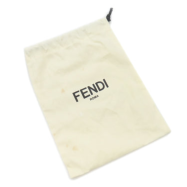 フェンディ FENDI FFロゴ ブラック×マルチカラー レザー ショルダーストラップ シルバー金具 スパンコール ビーズ