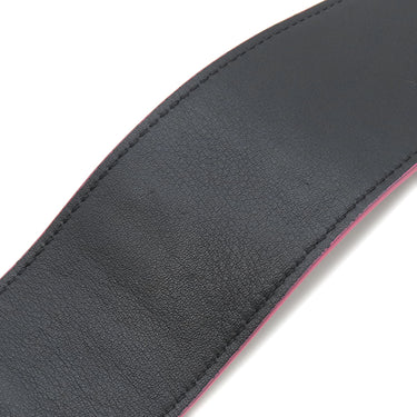 フェンディ FENDI FFロゴ ブラック×マルチカラー レザー ショルダーストラップ シルバー金具 スパンコール ビーズ