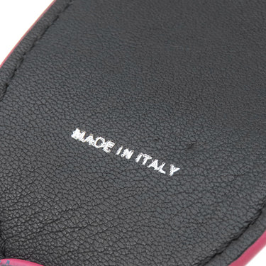 フェンディ FENDI FFロゴ ブラック×マルチカラー レザー ショルダーストラップ シルバー金具 スパンコール ビーズ