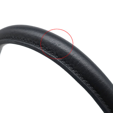 エルメス HERMES ケリー32 内縫い ブラック トリヨンクレマンス 2WAYバッグ シルバー金具 黒 ショルダー